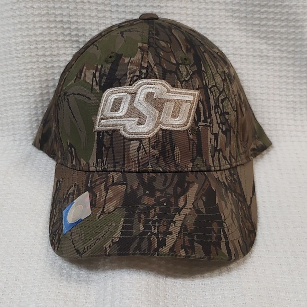 Captivating Headwear OSU Oklahoma CAMO Velcroback Hat - New
